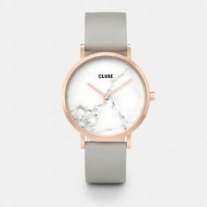 【送料無料】 腕時計 cluse cl40005ラロッシュローズrrp249cluse cl40005 ladies la roche rose gold white marble grey leather watch rrp 249|hokushin