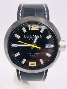 【貨物輸送無料】 ウオッチ ステンレススチールブレスレットスイングwristwatch locman 422 pvdkpk490 stainless steel pvd 3 bracelets 46粍 swing