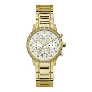【送料無料】　腕時計　ミリスチールブレスレットケースクオーツguess womens sunny 37mm goldtone steel bracelet amp; case quartz watch w1022l2｜hokushin