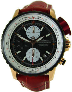 【送料無料】　腕時計　ロッソオロthunderbirds cronografo da uomo quarzo orologio da polso acciaio inox rosso oro