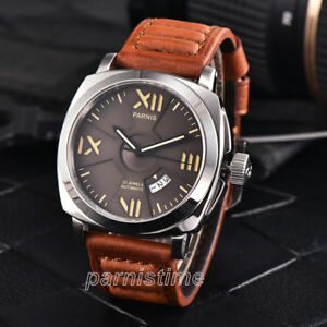 【送料無料】　腕時計　サファイア44mm parnis 21 jewels miyota automatic sapphire 10 atm water resistant men watch