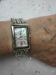 【送料無料】　腕時計　pearl 625675chain linkecclissiスターリングmotherheavy ecclissi sterling silver mother of pearl 625675 chain link watch｜hokushin