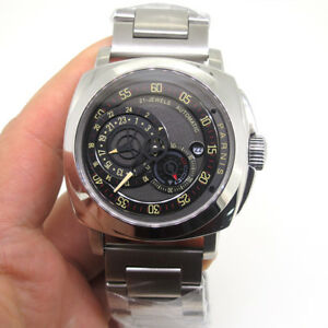 【貨物輸送無料】 ウオッチ サファイアステンレスブレスレット44粍 parnis miyota automatic movement men watch sapphire stainless bracelet gift