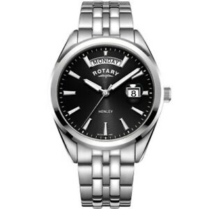 【貨物輸送無料】 ウオッチ ロータリーヘンリーステンレススチールrotary gents henley stainless steel watch gb0529004