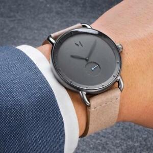 【貨物輸送無料】 ウオッチ クロノメンズボックス*authentic mvmt watches chrono vice  sandstone  mens luxury watch  インチ box*