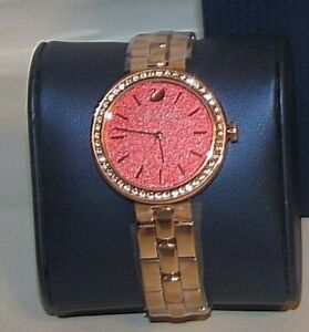 【送料無料】 腕時計 スワロフスキーコーラルブレスレットリンクブレスレットwomans swarovski daytime coral bracelet watch link bracelet article 5182250|hokushin