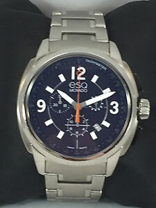 【送料無料】　腕時計　uomo esqジモベード07301417 acciaio inoxblu cronografo orologiouomo esq di movado 07301417 acciaio inox fascia blu cronografo or