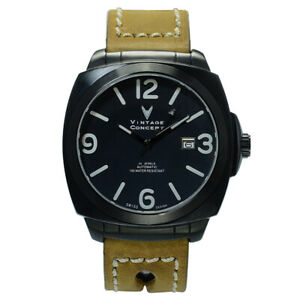 【送料無料】　腕時計　ビンテージコンセプトステンレススチールムーブメントサファイアvintage concept pam0091 stainless steel watch automatic 9015 movement sapphire｜hokushin