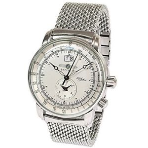 【送料無料】　腕時計　ツェッペリンミリベルトzeppelin watch 7640 m1 100 th anniversary quartz 42 mm metal belt