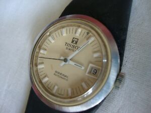 送料無料 腕時計 ビンテージティソスイスvintage Rare Swiss Tissot Date Sideral Automatic Date Sideral Fiberglass Swiss Made In 1960s70s Hokushin