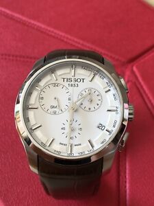【貨物輸送無料】 ウオッチ ティソクロノtissot gmt couturier chrono watch as