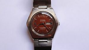 【送料無料】　腕時計　synchronブドウcymararecyma conquistador by synchron vintage large watch automatic rare｜hokushin