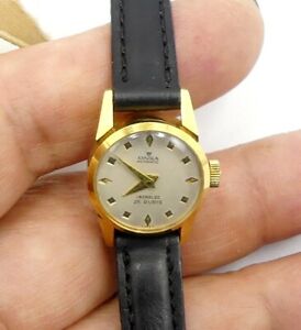 【貨物輸送無料】 ウオッチ incabloc 25ヴィンテージスイスモスリン18kvintage swiss 18k gold automatic incabloc 25 jewels lady watch