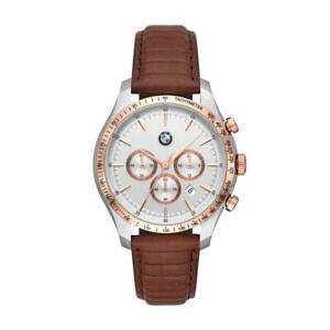 【貨物輸送無料】 ウオッチ クロノレーダーブラウンゴールドローズサブherrenuhr bmw bmw7002 chrono leder braun gold rose sub 50mt