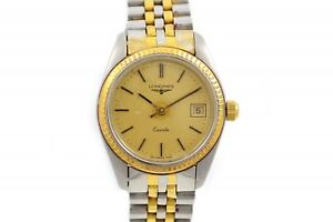 【貨物輸送無料】 ウオッチ ヴィンテージlongines 2ステンレス鋼888vintage longines two tone quartz watch women stainless steel 888