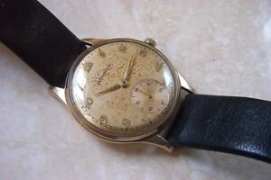 【送料無料】　腕時計　マニュアルa 9k cased movado manual wind wristwatch c1951