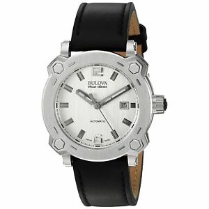 【貨物輸送無料】 ウオッチ メンズbulova 63b191 mens percheron silvertone automatic watch