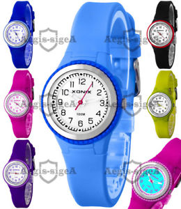 【送料無料】　腕時計　アナログxonixクオーツシリコーンanalog watch xonix, for ladies and girls, quartz, silicone strap, waterproof