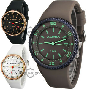 【送料無料】　腕時計　アナログファッションウォッチシリコンストラップanalog wristwatch xonix, quartz, fashion, silicone strap, waterproof