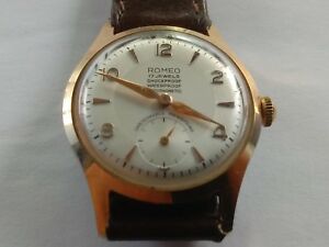【送料無料】　腕時計　ビンテージロメオvintage romeo umbreakable mainspring hand winding watch