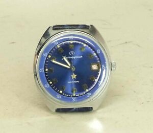 【送料無料】　腕時計　ヴォストークソキャリバーwostok vostok commander wristwatch date stop second ussr 17 jewels 2234 caliber