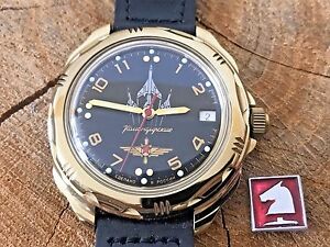 【送料無料】 腕時計 ヴォストークソロシアvostok komandirskie soviet military wrist watch russian 219511 sssss
