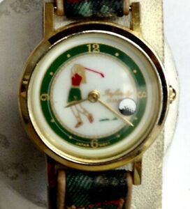 【送料無料】 腕時計 レディスゴルフゴルフボールスイープウォッチ ladies golf watch with moveable golf ball as sweep hand~free ship