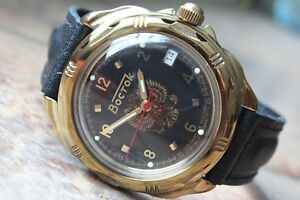 【送料無料】　腕時計　ヴォストークロシア＃vostok komandirsky russian military wrist watch 219770