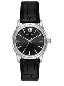 【送料無料】 腕時計 レザーストラップカジュアルbulova 96l241womens leather strap casual quartz watch 30mm brand fs