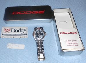 【送料無料】　腕時計　ダッジラムメンズクォーツバッテリーdodge ram mens quartz wrist watch with original tin battery preowned