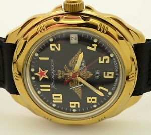 【送料無料】　腕時計　ロシア＃エンブレムrussian 219630 paratroopers emblem military wrist watch