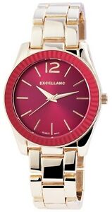 【送料無料】　腕時計　レッドゴールドアナログウォッチメタルwomens quartz watch red gold analogue metal wristwatch w60463611519695