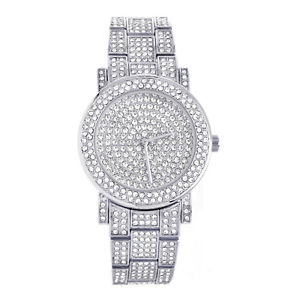 【送料無料】　腕時計　czwm 1576 swomens ladys luxury cz fully iced out silver plated metal watches wm 1576 s 22,350円