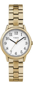 【送料無料】　腕時計　リーダーウォッチtimex tw2r58900, easy reader, womens goldtone expansion watch, indiglo