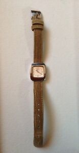 【送料無料】　腕時計　フランスプチレディースクォーツコーデュロイレザーウォッチストラップfrench opex petite ladies quartz watch corduroy leather strap