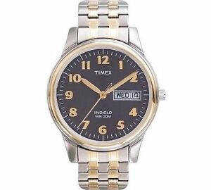 【送料無料】　腕時計　リーダーメンズトーンウォッチtimex t2n093, easy reader, mens, xlong 2tone expansion watch