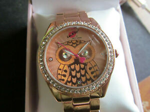【送料無料】　腕時計　ジョンソンボックスローズゴールドウォッチbetsey johnson rose gold watch 847392023862 in box luv betsey