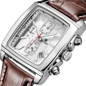 【送料無料】　腕時計　トップブランドmens top brand genuine leather luxury quartz military watches relogio masculino