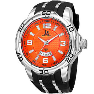 【送料無料】　腕時計　メンズジョシュアクォーツムーブメントポリウレタンストラップウォッチmens joshua amp; sons jx110or quartz movement date polyurethane strap watch 21,456円