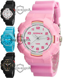 【送料無料】　腕時計　アナログレディースシリコンストラップメートルanalog watch xonix, ladies and girls, quartz, silicone strap, wr100m