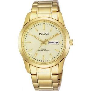 【送料無料】　腕時計　パルサー×pulsar gents gold plated watch pj6024x1pnp