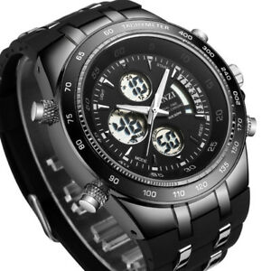 【送料無料】 腕時計 ドバーas de4024 wasserdicht 3bar edelstahl runde montre sportuhrmannmilitardigital