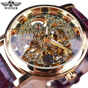 【送料無料】　腕時計　ロンドロイヤルブレスレットブランas fr198 ronde en acier inoxydable montre royal sculpture bracelet cuir brun