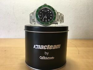 【送料無料】　腕時計　ウォッチウォッチグリーンベゼルused watch watch macteam by altanus green bezel not working not works