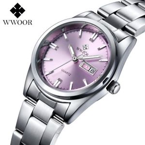 【送料無料】　腕時計　ガスバリアロンドバーカジュアルas fr9804 impermeable ronde en alliage dacier inoxydable 3bar montre casual