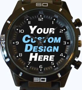 【送料無料】　腕時計　イルダロゴイギリスpersonalizzato crea il tuo foto orologio da polso testo logo immagine rapido uk