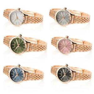 【送料無料】　腕時計　フープラグジュアリーピンクゴールドスチールブレスレットカラーコレクションwatch donna hoops luxury pink gold steel bracelet coloured collection