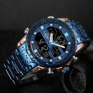 【送料無料】　腕時計　ステンレスブランドファッションman stainless army military wrist watch naviforce luxury brand men watch fashion
