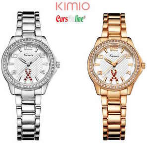 【送料無料】　腕時計　ブレスレットウォッチクラシックモダンスチールwatch wrist bracelet woman kimio steel with classic glitter modern