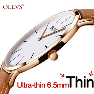 【送料無料】　腕時計　クオーツトップカジュアル……men ultra thin quartz watch olevs top luxury wrist watches casual business l